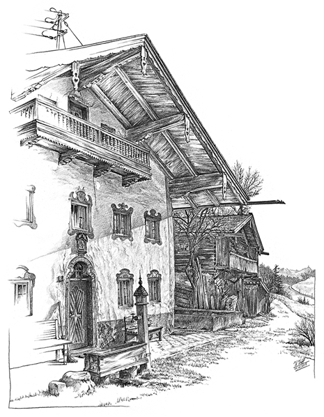 Ein kleiner Bergbauernhof in Kranzl bei Frasdorf