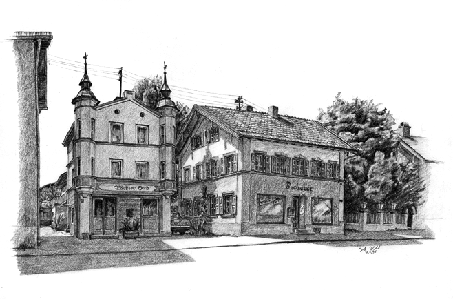 Bad Endorf: Ehemalige Läden in der Bahnhofstraße